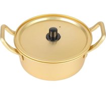 Korejas Ramen makaronu katls no dzeltena alumīnija, korejiešu makaronu katls Ramen makaronu katls, alumīnija katls, dzeltens uz ilgu laiku, var lietot ilgu laiku (16 cm)