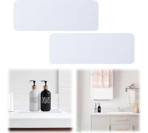 GAESHOW Pack of 2 Diatomīta paplātes, ūdeni uzsūcoši Diatomīta paliktņi, Diatomīta ziepju turētājs, ātri žūstošs neslīdošs ūdeni uzsūcošs akmens vannas istabai un virtuvei (22 x 8 cm) (balta)
