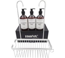 Huniox® Bath - Vannas istabas organizators - Piekaramais dušas plaukts - Dušas grozs - Piekaramais vannas istabas plaukts - Dušas grozi un dušas plaukti - Piekaramais vannas istabas grozs - Vannas istabas plaukts bez urbšanas - Piekaramais