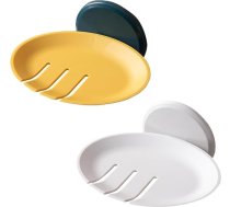 2 iepakojuma sienas ziepju turētājs Bez urbšanas ziepju turētājs Plastmasas ziepju turētājs dušai Vannas istaba Virtuve saglabā ziepes sausas
