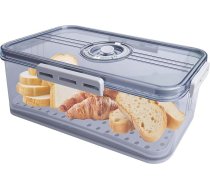 BAIFULAI Bread Bin maizes kaste, maizes uzglabāšanas kaste, pārtikas kvalitātes PET materiāls, laika grafiks, neslīdošs, maizes uzglabāšanas kaste ar dalītājiem visu veidu virtuves sastāvdaļām, 32,5 x 17,5 x 11 cm
