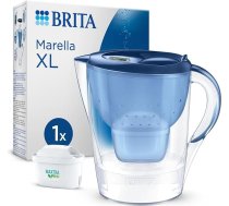 BRITA Ūdens filtrs Marella XL Blue (3,5 l), ieskaitot 1x Maxtra Pro All-in-1 kārtridžu - ūdens filtrs kaļķakmens, hlora, svina, vara un garšu bojājošu vielu samazināšanai ūdenī.