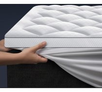 Autsel matrača pārvalks ar atmiņas putu daļiņām, 140 x 200 cm, 800 g/m², īpaši mīksts matrača pārvalks ar 4 neslīdošām stūru plāksnītēm, augstākās kvalitātes matrača pārvalks, hipoalerģisks, mazgājams veļas mašīnā, mikrošķi