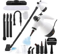 Tvaika tīrītājs, tvaika mops ar noņemamu rokas tvaika tīrītāju, 350ml 1050W grīdas tvaika tīrītājs mājai ar 16 piederumu komplektiem, daudzfunkcionāls tvaika tīrītājs grīdas, flīžu, logu, dīvāna, javas tīrīšanai