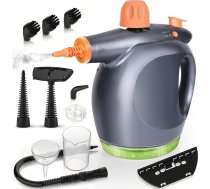 1250 W tvaika tīrītājs, rokas tvaika tīrītājs lietošanai mājās, 3,5 bāru tvaika spiediens, 475 ml, tvaika tīrītājs grīdām ar 11 piederumiem, grīdām, polsterētām mēbelēm, locītavām un automašīnām, noņem netīrumus un netīrumus.