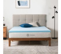 Zinus matrača pārvalks 140 x 190 cm - matrača augstums 5 cm - Atmiņas putas, atvēsinošs gēla matracis - matrača pārvalks