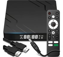 Retoo Android TV Box ar TV tālvadības pulti, Smart TV Box ar 2,4GHz Quad-Core procesoru, multivides atskaņotājs ar izšķirtspēju 4K un Full HD, pārveidotājs (16GB 2GB RAM DDR3) Android 13 Bluetooth 5.0