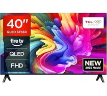TCL 40SF560-40 collu, Full HD Smart QLED Direct LED televizors ar Fire TV un HDR, Alexa pēc izsaukuma, metālisks dizains, bezrāmju ekrāns