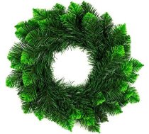 DecoKing Ziemassvētku vainags Adventes vainags Ziemassvētku rotājums Durvju vainags Galda vainags Plastmasas Ziemassvētku rotājums 50 cm Pine Pola Aquamarine