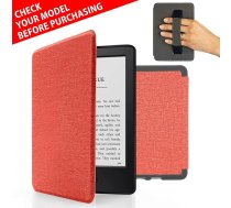 MyGadget futrālis Amazon Kindle Paperwhite 7. paaudzes (līdz 2017. gadam - 6 collas) ar siksniņu un automātiskās miega/modināšanas funkciju - rozā flipa futrālis