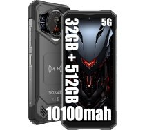 DOOGEE S200 X 5G 5G mobilais tālrunis bez SIM kartes (2025), 32GB + 512GB, 10100mAh/33W, izturīgs 4G viedtālrunis bez līguma, 100MP + 20MP (Vision Nocturne) + 20MP, Android 14 6.72 pollici AMOLED FHD+, NFC