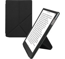 kwmobile Korpuss saderīgs ar Pocketbook InkPad 4 / Color 3 / Color 2 / Vivlio InkPad 4 / InkPad Color 3 Korpuss - mākslīgās ādas futrālis - aizsargvāciņš e-grāmatu lasītājiem - melns vāciņš