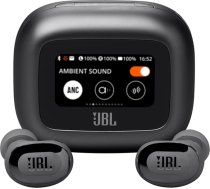 JBL Live Buds 3 bezvadu austiņas ar Bluetooth, 40 stundu akumulatora darbības laiks, True Adaptive Noise Cancelling un augstas izšķirtspējas JBL Signature Sound, IP55 ūdensizturīgas, melnas krāsas