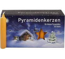 16 mazu piramīdveida sveču iepakojums, dabīgs, apm. 14 x 74 mm (16 x 50 gab.), Ziemassvētku sveces, Adventes sveces, Ziemassvētku eglīšu sveces, eglīšu sveces, sveces, sveces