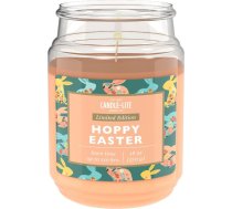 Candle-Lite aromātiskā svece glāzē ar vāciņu | Lieldienu sveces | Lieldienu sveces | Sveces ar ilgu degšanas laiku (līdz 110 h) | Apelsīnu sveces | Liela aromātiskā svece (510 g)