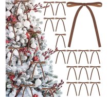 24 gabali Ziemassvētku samta lokus 5x7 collas Ziemassvētku vainags Bow lauku Vintage dāvanu samta lokus Ziemassvētku eglīte lokus ornaments Ziemassvētku eglīte vainags vainags vītni