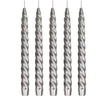 Ebersbacher Kerzenfabrik GmbH Renaissance Taper Candles Twisted Varnished Gold Iepakojumā 5 gab Izmērs Aptuveni 22 x 250 mm Atsevišķi folijā