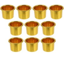 Garneck Kerzenhalter, Kerzenhalter, Kerzenhalter, dekoratīvās Kerzen, Kerzenständer, Weihnachtskerzen, Stabkerzenhalter, Kerzenhalter, Kerzenhalter, Kerzenhalter, Kerzenhalter, Tempelkerzenhalter, goldenes Aluminium, 10 Stück
