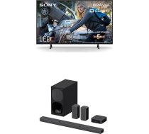 Sony BRAVIA KD-43X75WL LED 4K HDR Google TV HT-S40R 5.1 kanālu skaņu panelis, melns