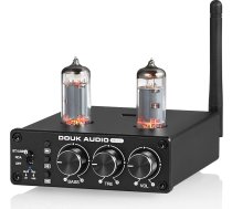 Douk Audio P6-Mini HiFi Bluetooth lampu priekšpastiprinātājs Mini stereo lampu priekšpastiprinātājs ar augstfrekvenču un basu regulatoru mājas kinozāles sistēmai