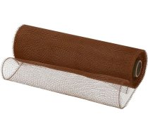 QUARKZMAN Džutas tīkls, 1 gabals 10 collas x 30 pēdas PP dekoratīvā sieta lentes sieta lentes iepakošanai Ziemassvētku vainags partiju rotājumi DIY amatniecība, brūns