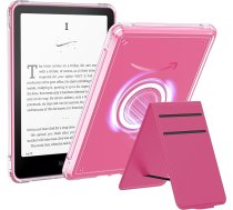 MoKo Ständer Hülle für 7" Kindle Paperwhite 2024 12th Gen & Kindle Colorsoft Signature Edition 2024, statīvs, ultra moderns, pašizgatavots, ar aizsargvāciņu, purpursarkans