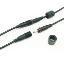 AsanWise 2 Pack IP67 ūdensizturīgs līdzstrāvas pagarinātājs 3M 1,35 mm x 3,5 mm līdzstrāvas pagarinātājs melns