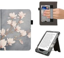 kwmobile Flip Case saderīgs ar Amazon Kindle Paperwhite 11th Generation 2021 Case - Flip Case for Kindle Paperwhite Case with Wrist Strap - Magnolia