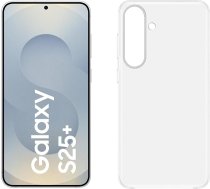 Samsung Galaxy S25+ AI viedtālrunis ar Galaxy AI, 12 GB RAM, 512 GB atmiņa, sudraba krāsā, caurspīdīgs korpuss