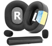 TaiZiChangQin Rezerves auss spilventiņi, kas saderīgi ar Roccat Khan Pro/Khan Aimo 7.1 austiņām Dzesēšanas želejas auss spilventiņi Galvas joslas aizsargvāciņš