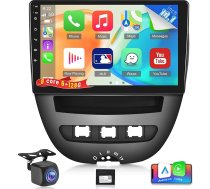 NHOPEEW 8 Core 6+128G Auto radio Peugeot 107 / Citroen C1 / Toyota Aygo 2004-2014 -10.1 collu Android radio ar Carplay un Android Car WLAN GPS DSP FM RDS un aizmugures skata kameru