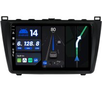 BXLIYER 6G + 128G Octa Core Android 14 Auto radio priekš Mazda 6 Rui Wing (2007-2012) CarPlay Android auto atpakaļgaitas kamera un MIC IPS 9 collu 2 DIN DAB stūres vadības stūres rats Fast Boot 360-CAM Bluetooth