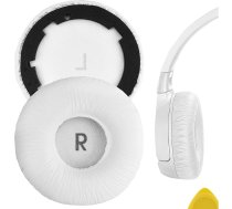 Geekria QuickFit mākslīgās ādas austiņu spilventiņi JBL T600BTNC, Tune 600BTNC austiņām, austiņu spilventiņi, ausu vāciņi, remonta detaļas (balti)