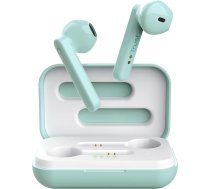 Trust Mobile Primo Touch Bluetooth austiņas, In-Ear bezvadu austiņas, austiņas ar uzlādes korpusu, TWS, iebūvēts mikrofons, līdz 10 stundām atskaņošanas laika, Android, Chrome, iOS, Windows, tirkīza krāsā