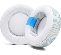 WC Freeze Virtuoso rezerves hibrīda auduma ausu spilventiņi ar dzesēšanas gelu, saderīgi ar Corsair Virtuoso RGB Wireless/XT/SE | Ivory Tide