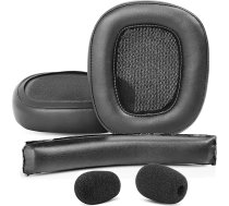 XRHTONG Prime Rezerves ausu spilventiņi + galvas lente, kas saderīgi ar Logitech G930 G930s 430 G432 austiņu ausu spilventiņiem (Protein Leather/Memory Foam)