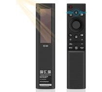 Glitfix BN59-01357B Saules balss tālvadības pults Samsung Smart TV 2023-2024 Neo QLED, 8K The Frame, Crystal UHD Series, atbalsta uzlādi ar saules bateriju/Type-C, ar 4 īsceļu pogām, melna