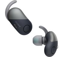 Sony WF-SP700N patiesi bezvadu sporta austiņas ar trokšņu slāpēšanu un IPX4 aizsardzību pret šļakatām - melnas krāsas