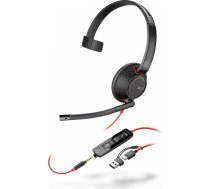 Poly Austiņas blackwire 5210 usb-c + 3.5mmp +usb-c/a 8x230aa