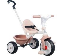 Smoby - Be Move Beige - bērnu trīsritenis ar stūres stieni, sēdeklis ar drošības jostu, metāla rāmis, pedāļu brīvrindas, bērniem no 15 mēnešiem