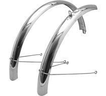 Vtt-City dubļusargs 26-650b p2r nerūsējošais tērauds sudraba 60 mm (pāris) grāmata ar stieņiem