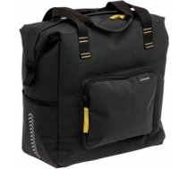 Jauns Looxs Tulum Camella velosipēdu iepirkumu maisiņš, 24,5 l, pārstrādāts poliesteris, piemērots elektrovelosipēdiem, velosipēdu somas bagāžniekiem, viegli piestiprināms aizmugurējais velosipēdu maisiņš, stiprinājuma āķi, melns