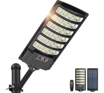 LEKIA Saules apgaismojums ārtelpām, 320° platleņķa LED saules ielu apgaismojums, saules gaismas, ūdensizturīgs āra apgaismojums ar kustības sensoru un tālvadības pulti autostāvvietām, dārziem, ielām, garāžām, 1 iepakojums