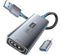 Fulfalic video uztveršanas karte, 4K HDMI uz USB 3.0 uztveršanas karte, 1080P 60FPS audio video uztveršanas karte, mācībām, apraidei, spēlēm, straumēšanai, video konferencēm