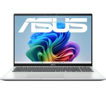 ASUS Vivobook 16 X1607QA klēpjdators | Copilot+ PC | 16 collu WUXGA IPS displejs | Snapdragon X X1-26-100 | 16 GB RAM | 512 GB SSD | QC Adreno GPU | Win11 Home | QWERTZ | Cool Silver