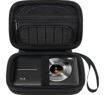 Elonbo digitālo kameru somiņa CAMKORY/for Kodak PIXPRO FZ55/FZ45/FZ43/FZ53 16MP digitālajai kamerai, zēnu, meiteņu, bērnu, kompakta, maza kameras somiņa ceļojumu somai, melna, aizsargvāciņš