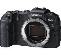 Canon EOS RP pilna kadra sistēmas kameras korpuss (bezspoguļa kamera, 26,2 MP, 7,5 cm (3 collas) Clear View LCD II displejs, Digic 8, 4K video, WiFi, Bluetooth), melns