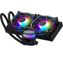Cooler Master Master MasterLiquid ML240 Illusion CPU šķidruma dzesētājs - AIO ūdens dzesēšanas sistēma, 3. paaudzes sūknis, melns