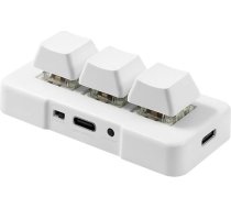 Cuifati 3 taustiņu tastatūra ar vienu roku Mehāniskā RGB spēļu tastatūra DIY programmējama makro tastatūra, Plug and Play, USB spēļu tastatūra OSU HID programmēšanas makro taustiņi