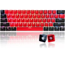 GTSP 61 sarkanais taustiņu vāciņš, 60% taustiņu vāciņu komplekts PBT OEM Ducky Keycap ar taustiņu vilcēju, piemērots Cherry MX slēdzim GK61 mehāniskajai spēļu tastatūrai (Milan A)